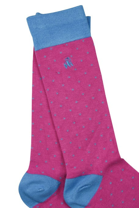 Spot Socks - Blue