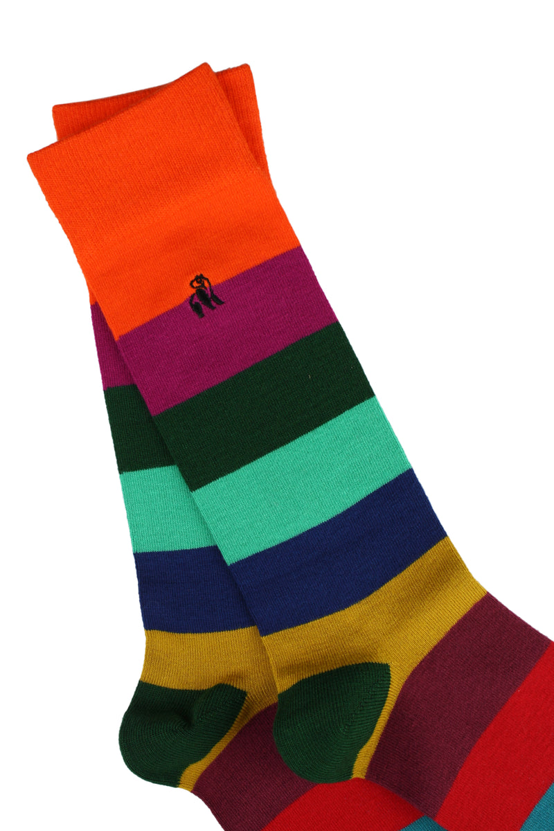 Block Striped Sock - Multi