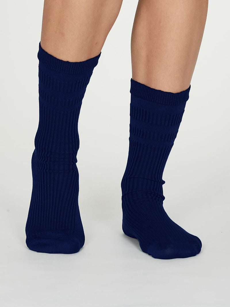 Beatrice Diabetic Socks - Indigo