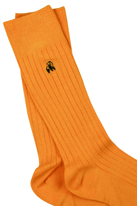 Ribbed Sock - Tangerine