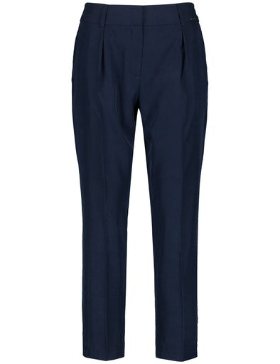 Sorbet Splash Crop Trouser - Navy