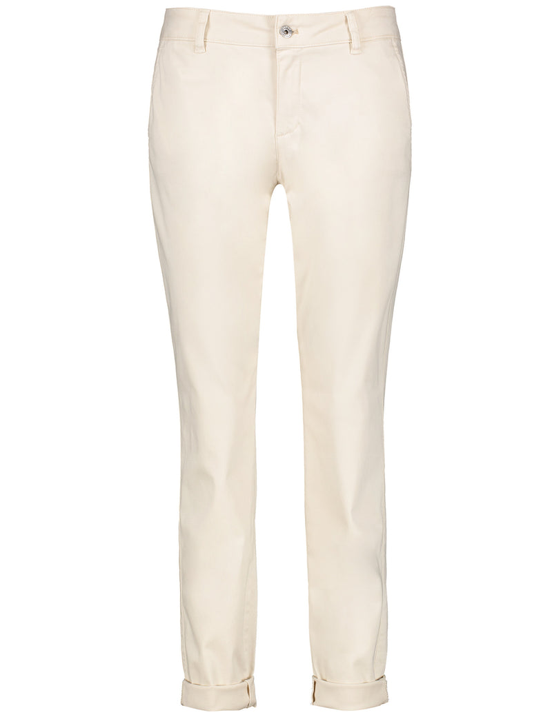 Casino Cropped Trouser - Light Cream