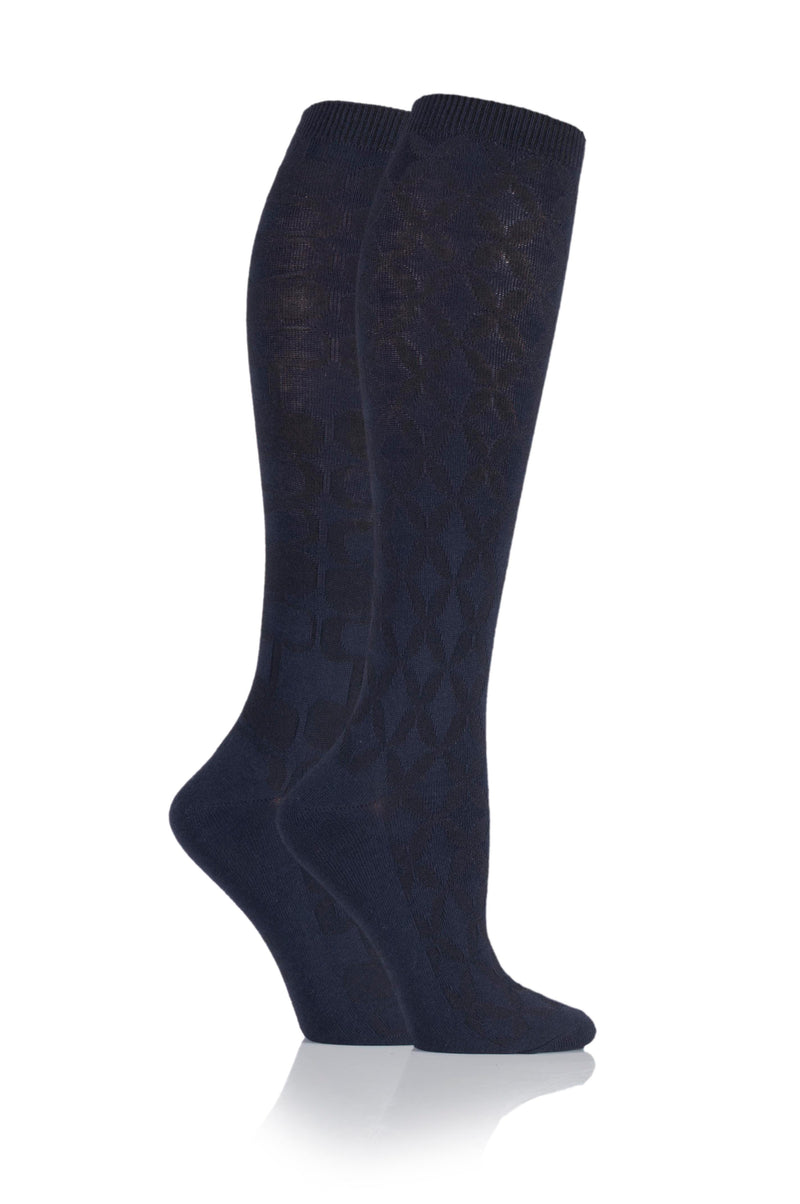 Vintagefairisle Kneehighs - Navy