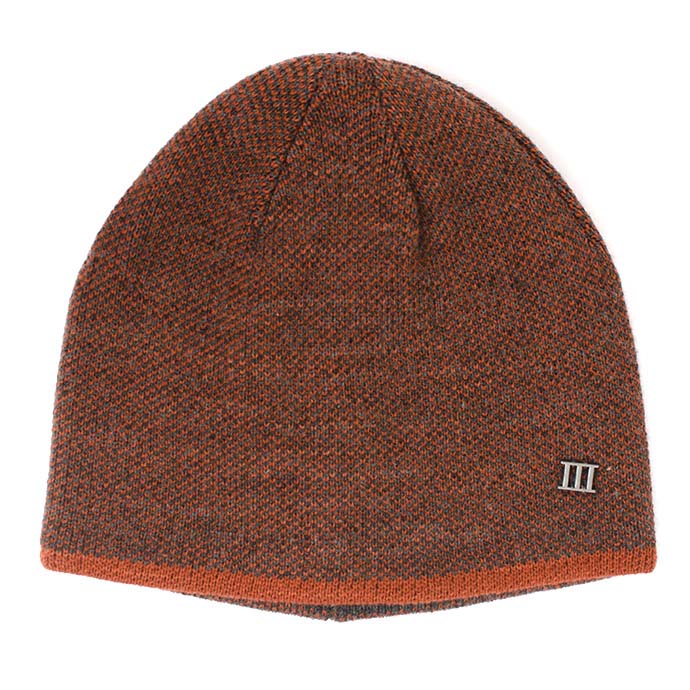 Fine Knitted Beanie - Orange