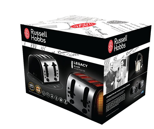 Legacy Black 4 Slice Toaster