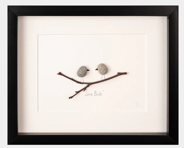 Love Birds - Black Frame