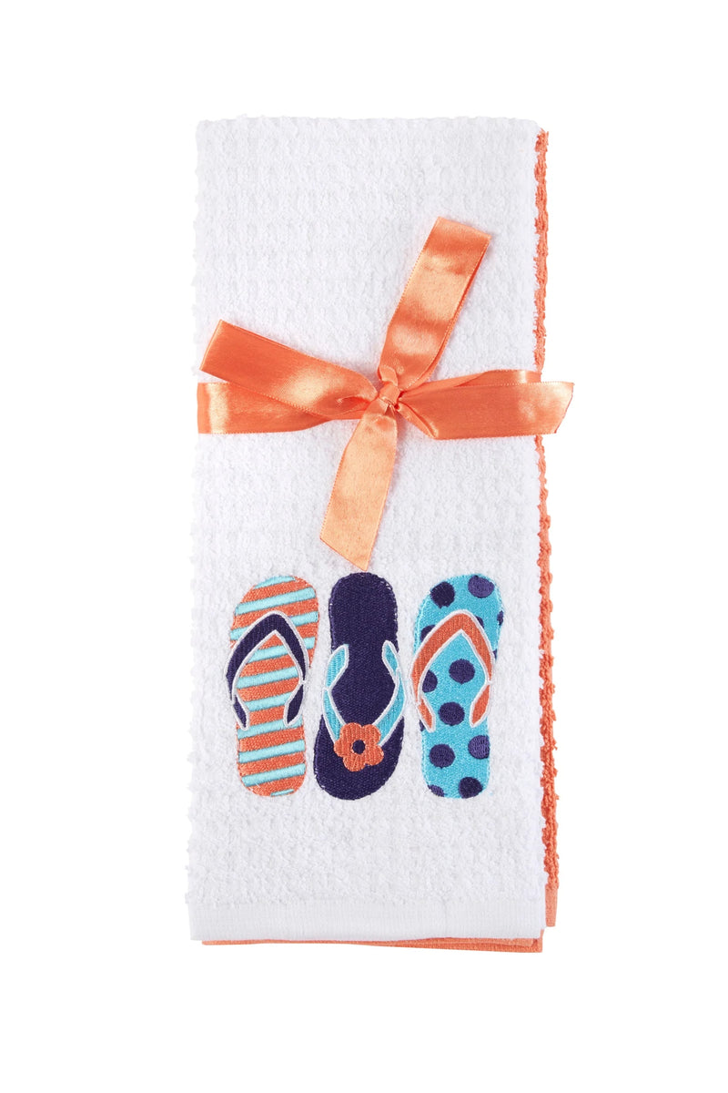 Flip Flop Tea Towel Pair