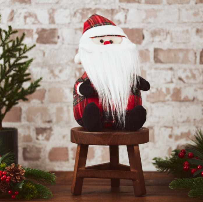 Tartan Santa Doorstop