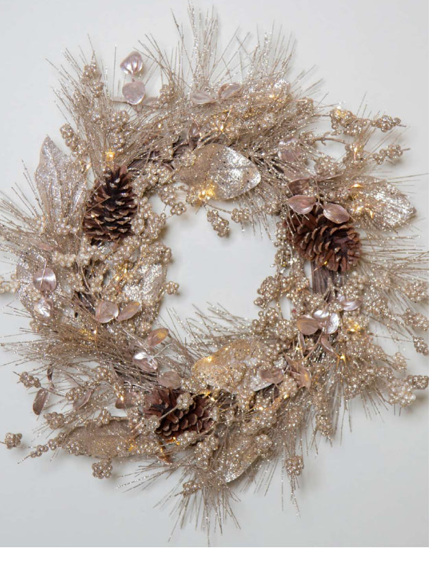 60cm Champagne Wreath