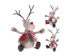 Sitting Christmas Reindeer 28cm