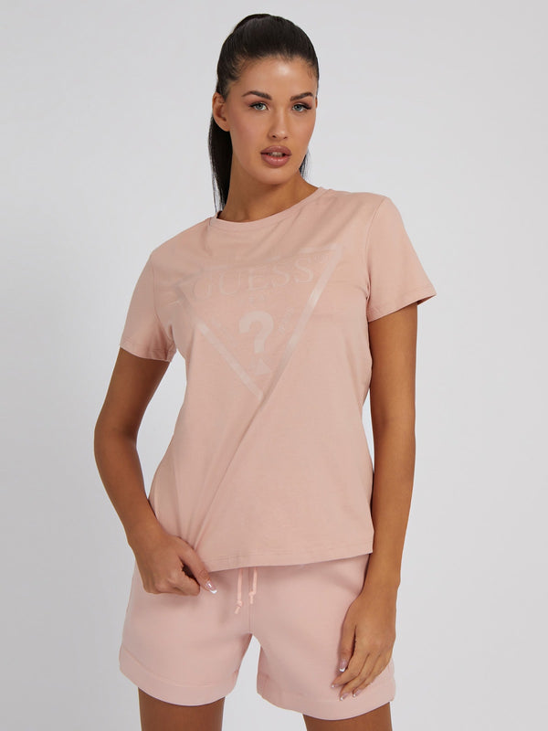 Short Sleeve Round Neck T-shirt - Rose Bliss