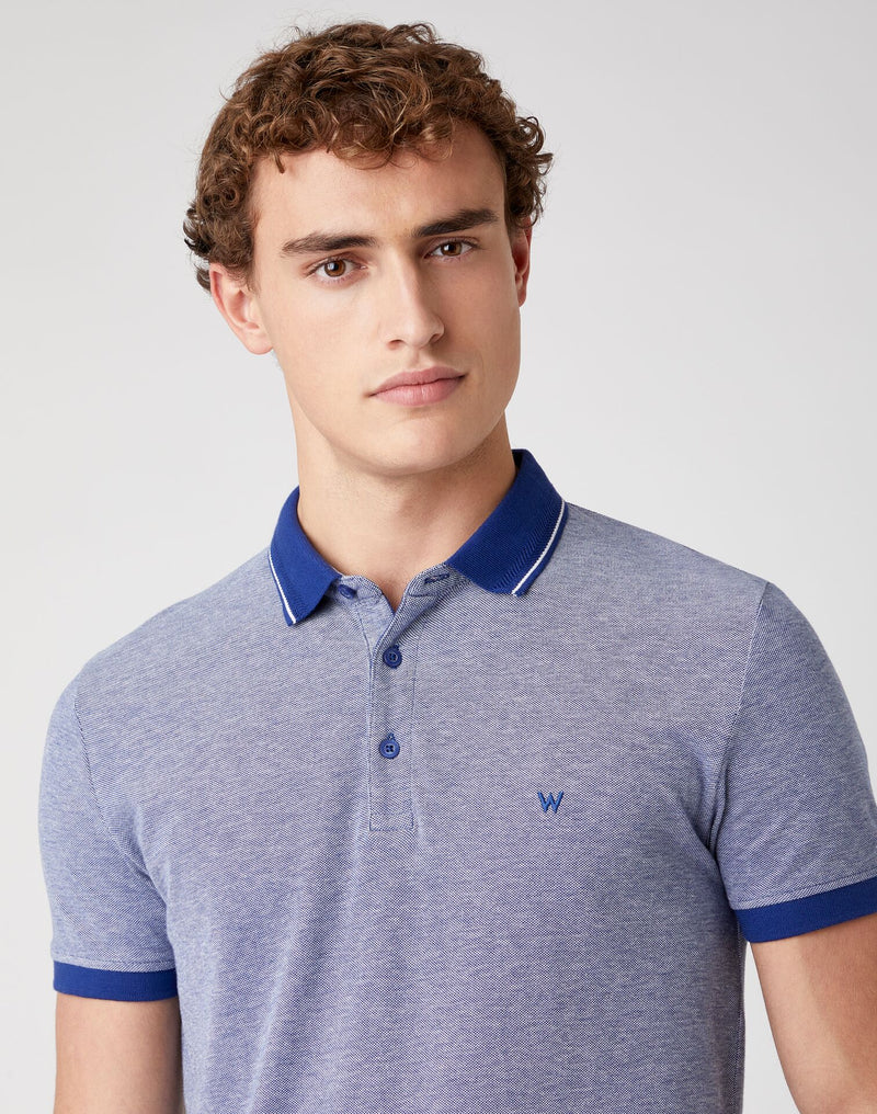 Short Sleeve Refined Polo - Twilight Blue