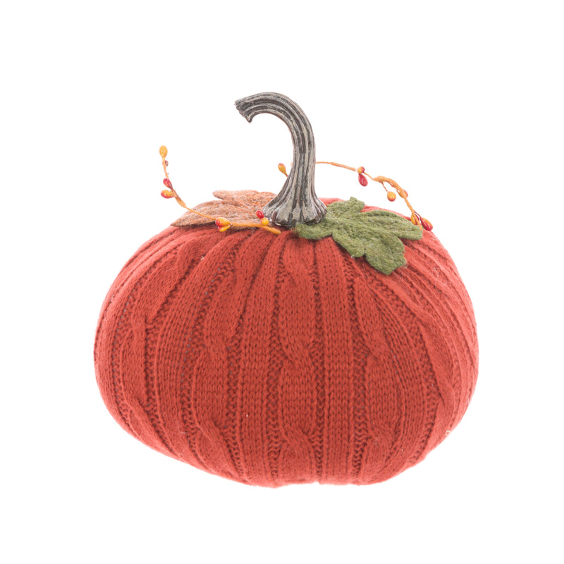 Autumn Knitted Pumpkin 20cm