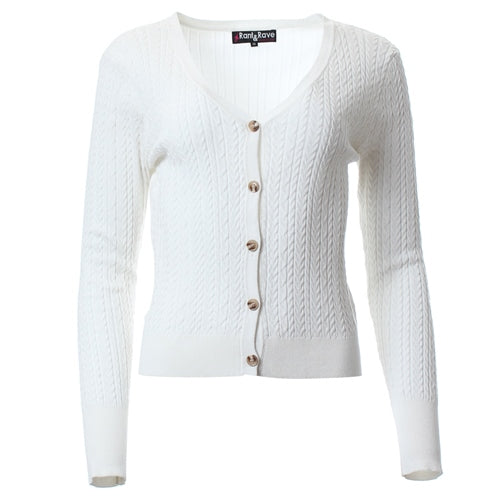 Barbara Cardigan - White