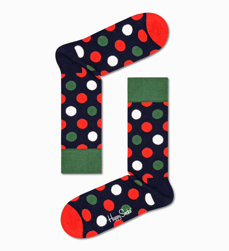 Big Dot Sock - Green/orange