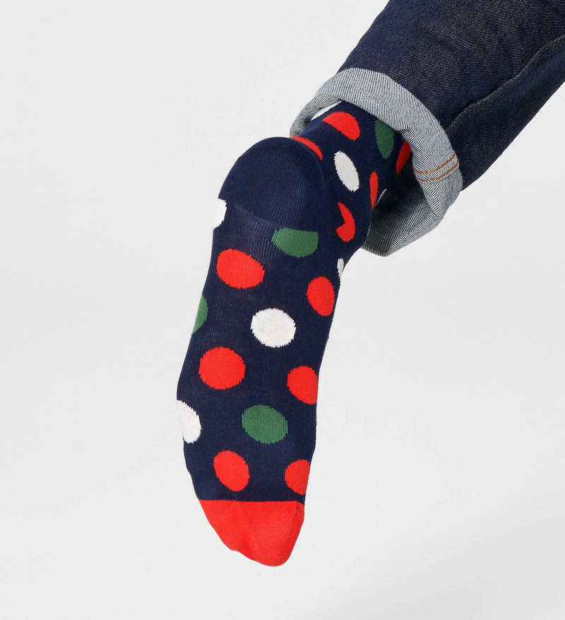 Big Dot Sock - Green/orange