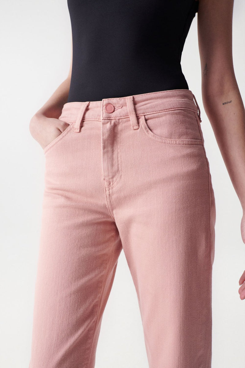 Cropped Slim True Jeans - Pink