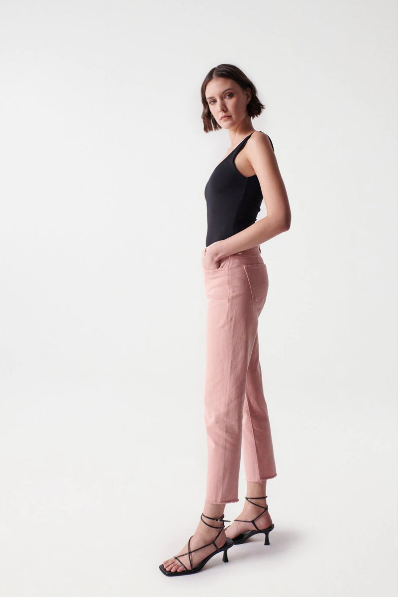 Cropped Slim True Jeans - Pink