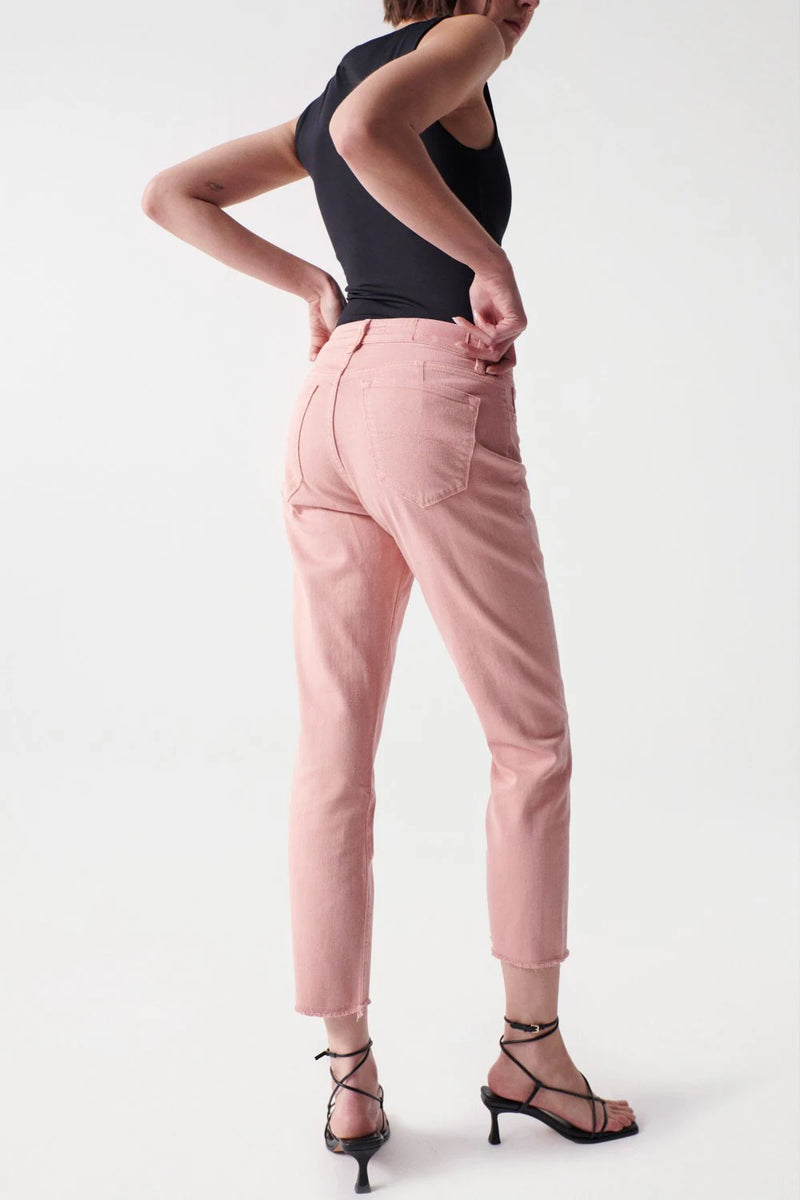 Cropped Slim True Jeans - Pink