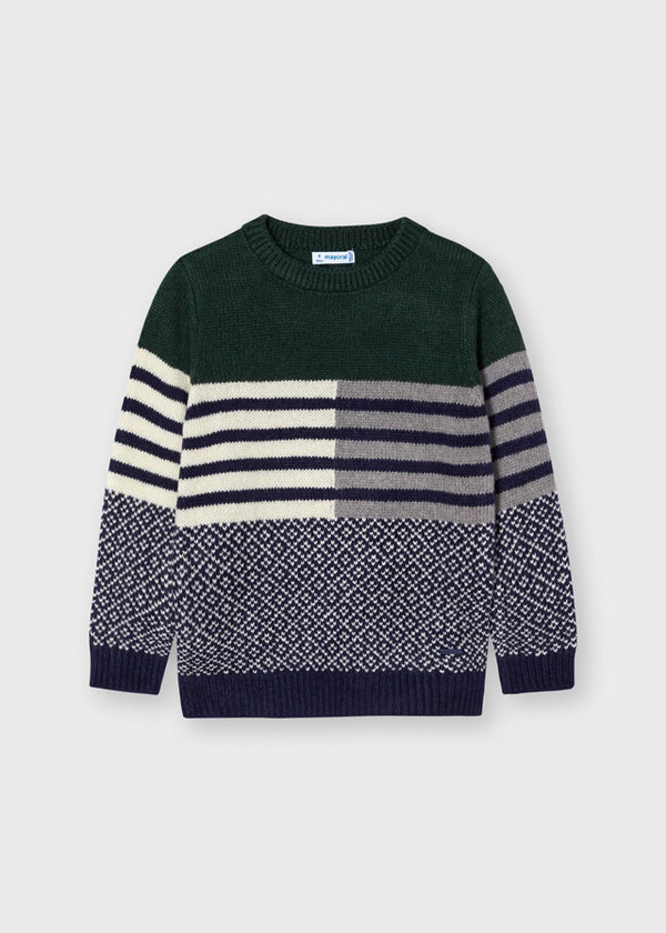 Block Sweater - Kale