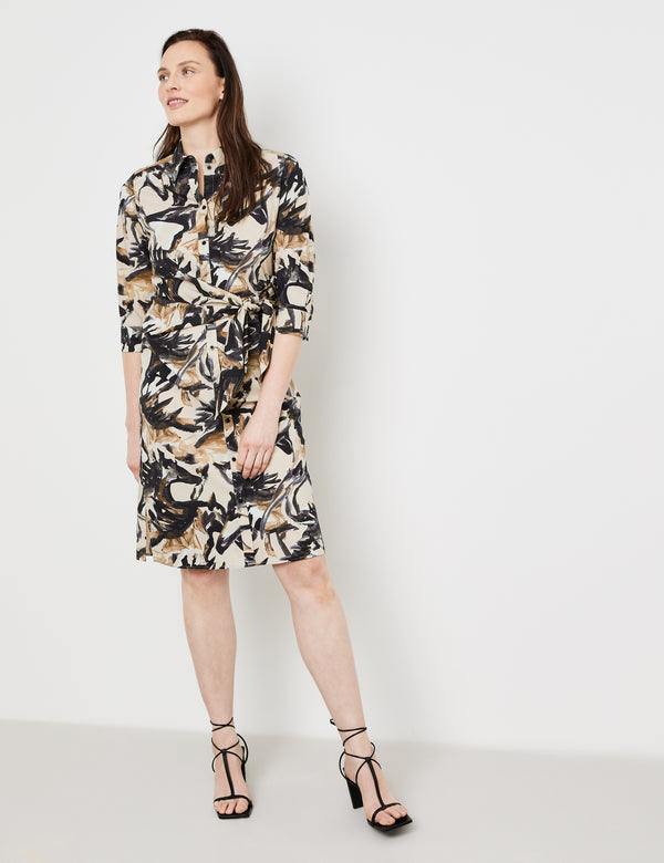 Natural Vibes Dress - Ecru/White/Black