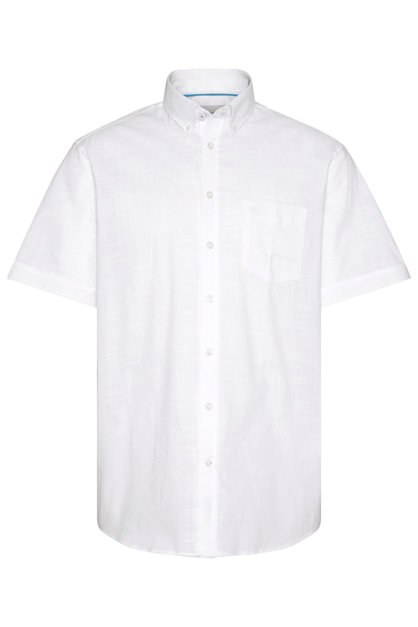 Short Sleeve Casual Shirt - White