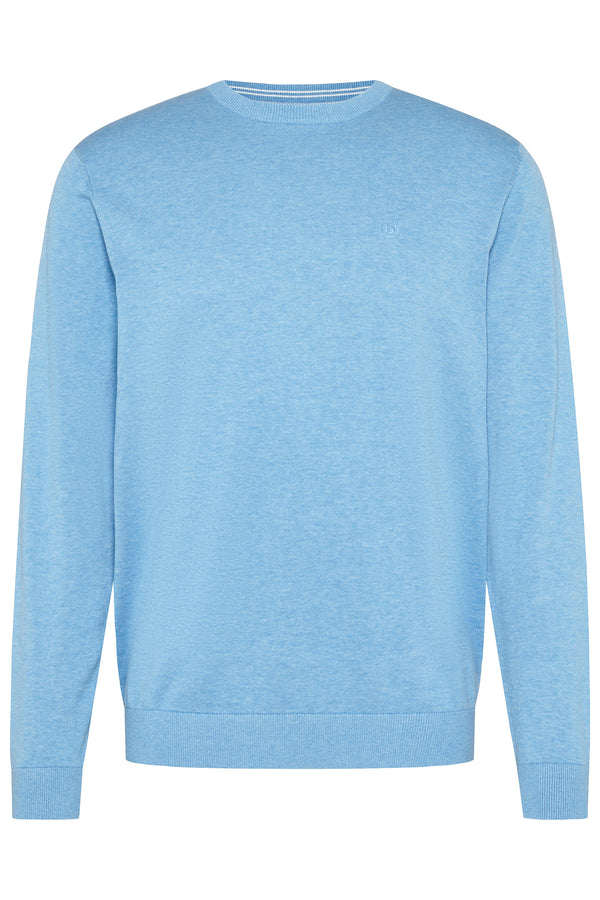 Round Neck Jumper - Ocean