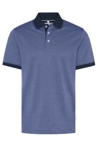 Contrast Collar Polo - Royal Blue