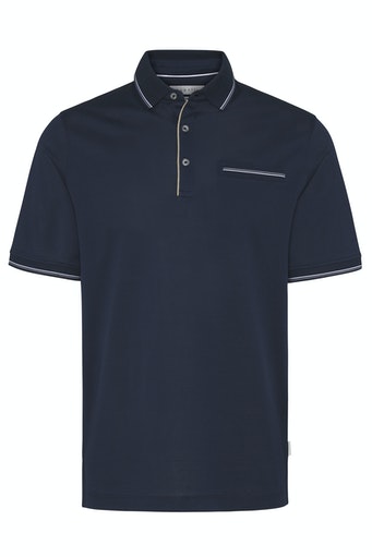 Plain Pocket Polo - Navy