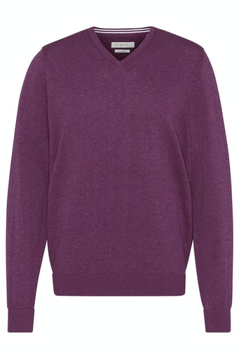 Plain V Neck Jumper - Pink