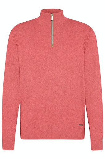 Troyer Zip Jumper - Coral