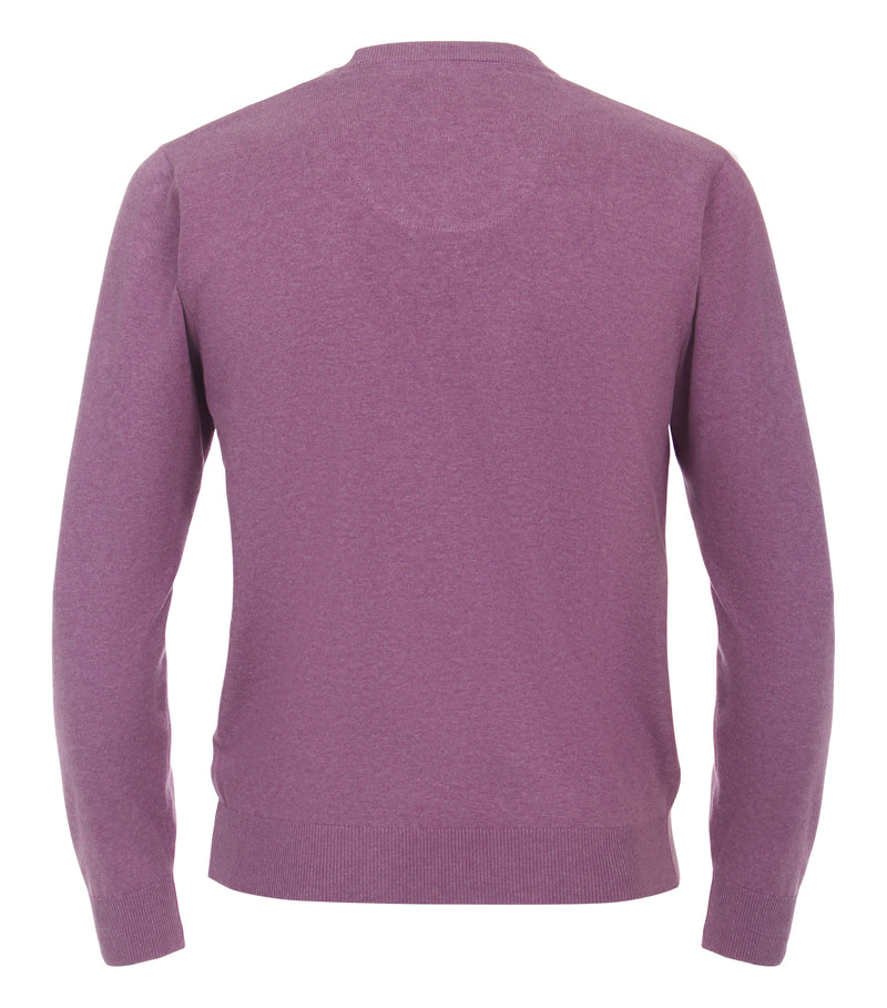 V Neck Jumper - Purple 807