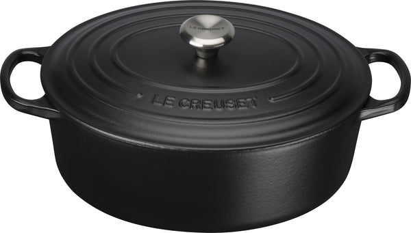 Signature 27cm Oval Risotto Pot - Satin Black