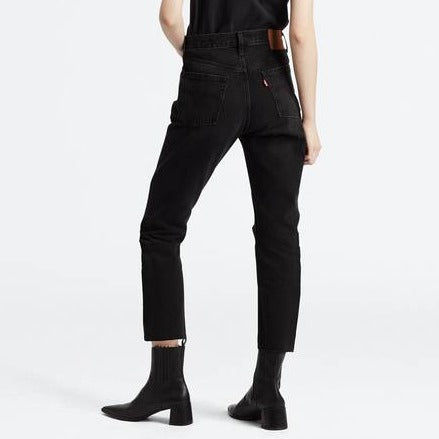 Ladies 501 Crop Jean - Black Sprout