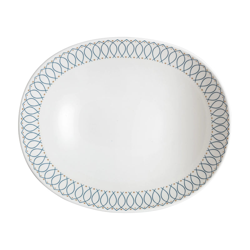 Porcelain Modern Deco Serving Bowl