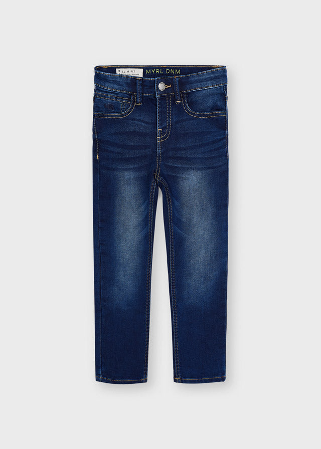 Soft Denim Pants - Dark