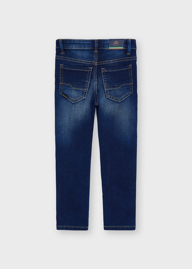 Soft Denim Pants - Dark