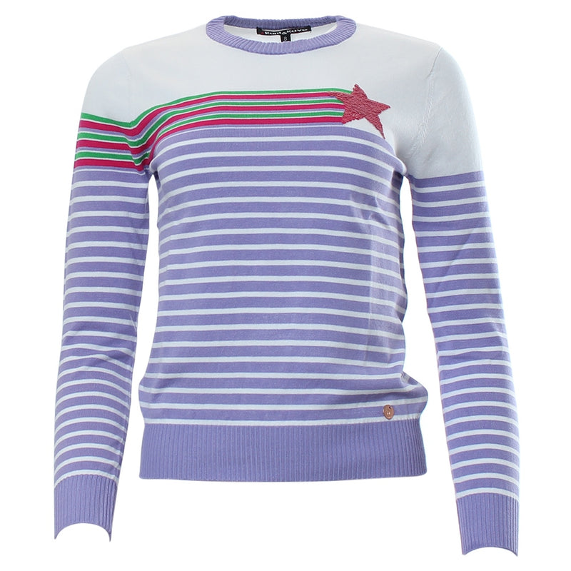 Elaine Stripe Jumper - Lilac