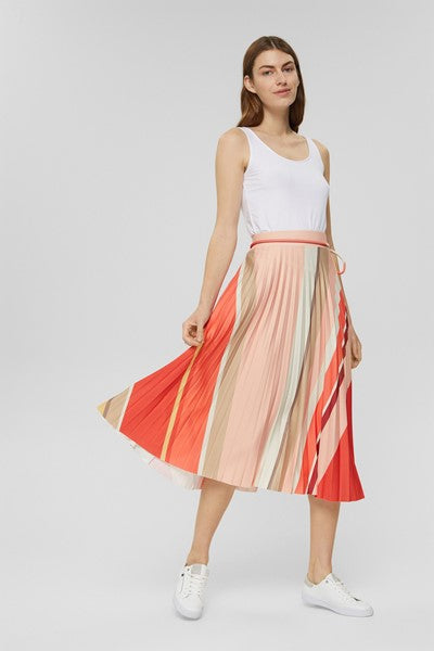 Esprit Casual Pleated Skirt - Red