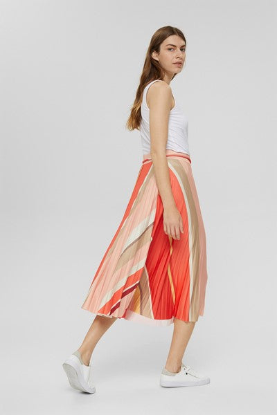 Esprit Casual Pleated Skirt - Red