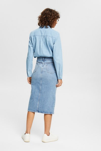 Denim Skirt - Light Blue