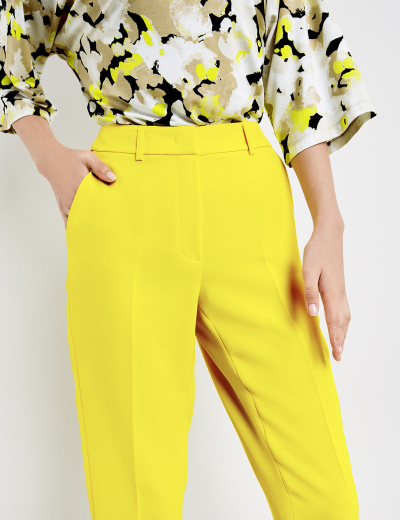 A Glimpse Of Sunshine Crop Trouser - Vibrant Lime