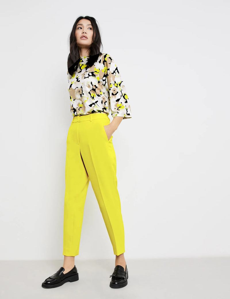 A Glimpse Of Sunshine Crop Trouser - Vibrant Lime