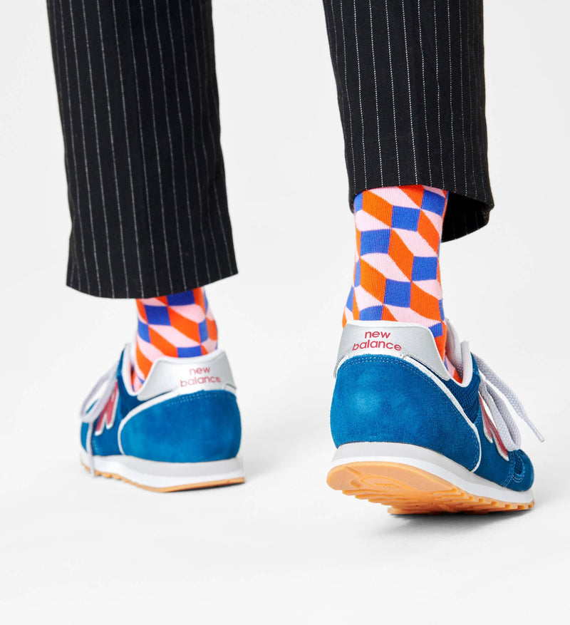 Filled Optic Sock - Blue/orange