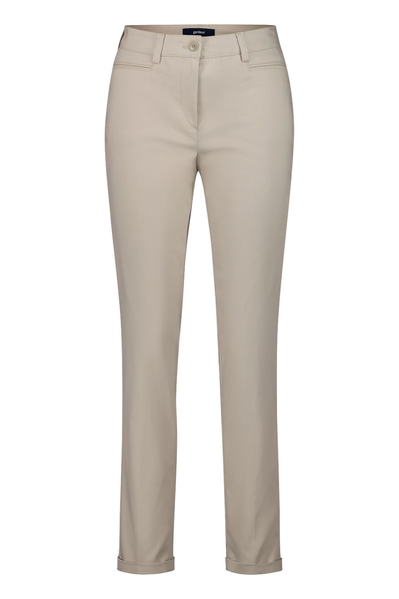 Denise Straight Trouser - Light Beige