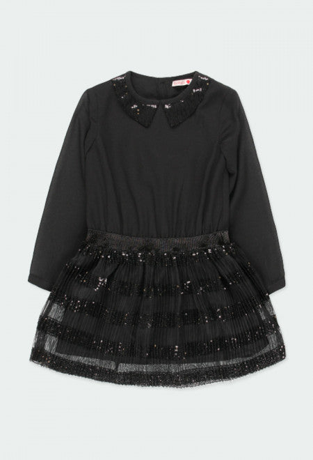 Chiffon Dress - Black