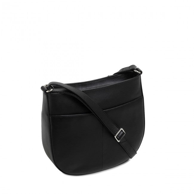 London Pockets Medium Ziptop Crossbody - Black