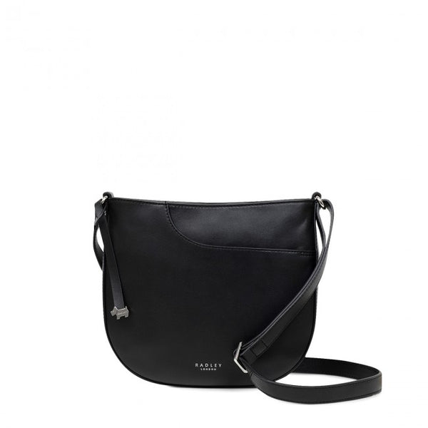 London Pockets Medium Ziptop Crossbody - Black