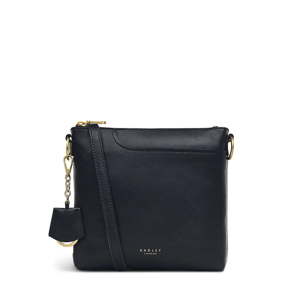 Pockets Small Ziptop Crossbody - Black