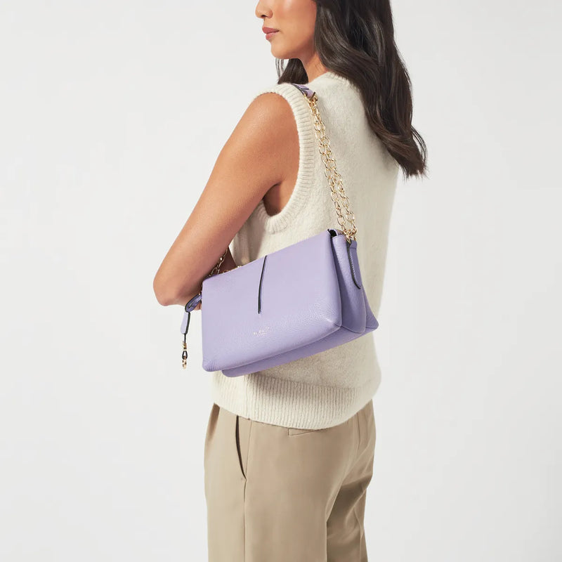 Hillgate Place Chain Ziptop Crossbody - Lavender